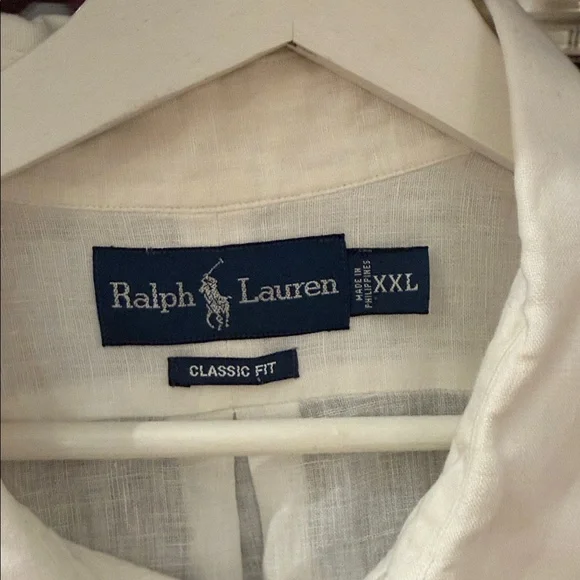 Ralph Lauren Men's Off-White Button Down Shirt - Picture 3 of 4